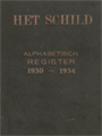 Image of Het Schild Alphabetisch Register 1930-1934