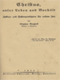 Image of Christus, Unser Leben und Vorbild