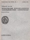 Tijdschrift Van Het Koninklijk Nederlandsch Aardrijkskundig Genootschap Amsterdam (October 1951)