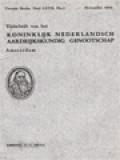 Tijdschrift Van Het Koninklijk Nederlandsch Aardrijkskundig Genootschap Amsterdam (November 1950)