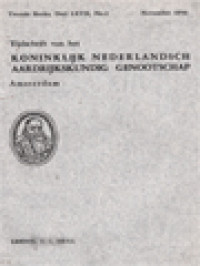 Image of Tijdschrift Van Het Koninklijk Nederlandsch Aardrijkskundig Genootschap Amsterdam (November 1950)