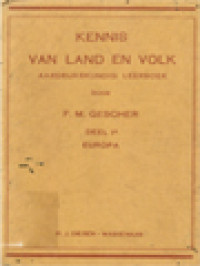 Image of Kennis Van Land En Volk, Aardrijkskundig Leerboek IA: Europa