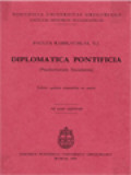 Diplomatica Pontificia (Praelectionum Lineamenta)