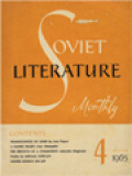 Soviet Literature 4 - 1965