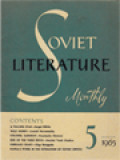 Soviet Literature 5 - 1965