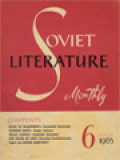 Soviet Literature 6 - 1965