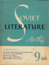 Soviet Literature 9 - 1965