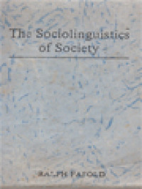 Image of The Sociolinguistics Of Society: Introduction to Sociolinguistics I