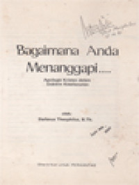 Bagaimana Anda Menanggapi...., Apologia Kristen Dalam Doktrin Keselamatan