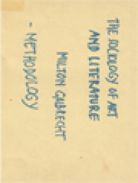 Image of The Sociology Of Art And Literature