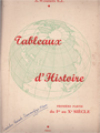 Image of Tableaux D'Histoire I: Du Ier Au Xe Siècle