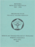 Renstra (Rencana Strategis) 2001-2006: Program Studi Filsafat Agama Kristen