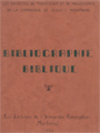 Image of Bibliographie Biblique