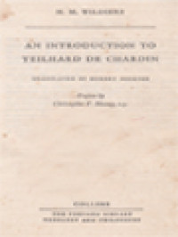 An Introduction To Teilhard De Chardin