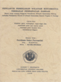 Image of Pengaruh Pemekaran Wilayah Kotamadya Terhadap Pendapatan Daerah (Suatu Study Tentang Pengaruh Pemekaran Wilayah Kotamadya Malang Terhadap Pendapatan Daerah Di Wilayah Kotamadya Daerah Tingkat II Malang)