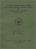 Laporan Praktek Kerja Pabrik Mengetahui Proses Pembuatan Sirop Di PT. Leo Food Industry Malang