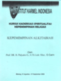 Kepemimpinan Alkitabiah (Kursus Kaderisasi Spiritualitas Kepemimpinan Religius)