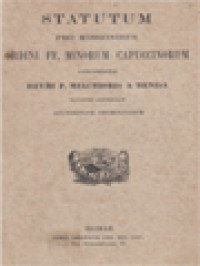 Image of Statutum Pro Missionibus Ordini FF. Minorum Capuccinorum
