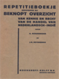 Image of Repetitieboekje Behorende Bij Beknopt Overzicht Van Kennis En Recht Van De Handel Van Nederlandsch-Indië