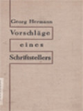 Vorschläge Eines Schriftstellers