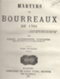 Martyrs Et Bourreaux De 1793 III