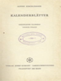 Image of Kalenderblätter: Geistliche Glossen Vierte Folge