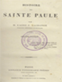 Histoire De Sainte Paule