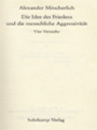 Image of Die Idee Des Friedens Und Die Menschliche Aggressivität