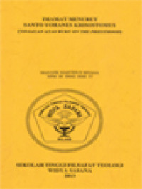 Image of Imamat Menurut Santo Yohanes Krisostomus (Tinjauan Atas Buku On The Priesthood)