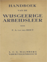 Image of Handboek Van De Wijsgeerige Arbeidsleer