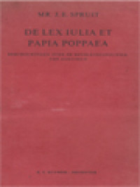 De Lex Iulia Et Papia Poppaea, Beschouwingen Over De Bevolkingspolitiek Van Augustus