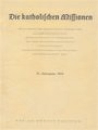Image of Die Katholischen Missionen, 71. Jahrgang 1952