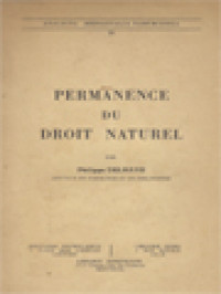 Permanence Du Droit Naturel