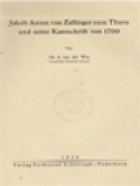 Jakob Anton Von Zallinger Zum Thurn Und Seine Kantschrift Von 1799