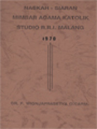 Naskah Siaran Mimbar Agama Katolik Studio RRI Malang 1970