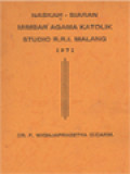 Naskah Siaran Mimbar Agama Katolik Studio RRI Malang 1971