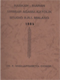 Naskah Siaran Mimbar Agama Katolik Studio RRI Malang 1985