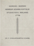 Naskah Siaran Mimbar Agama Katolik Studio RRI Malang 1993