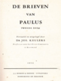 De Brieven Van Paulus, Tweede Deel