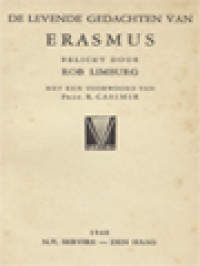 Image of De Levende Gedachten Van Erasmus
