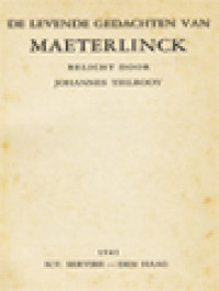 Image of De Levende Gedachten Van Maeterlinck