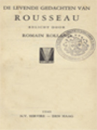 Image of De Levende Gedachten Van Rousseau