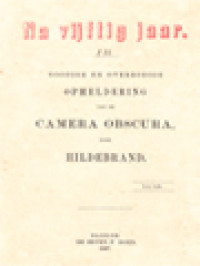 Image of Na Vijftig Jaar: Noodige En Overbodige Opheldering Van De Camera Obscura