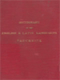 A New Dictionary Of The Latin And English Languages; With An Appendix Of Latin Geographical, Historical, And Mythological Proper Names