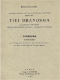 Image of Buscoducen. Beatificationis Seu Declarationis Martyrii Servi Dei Titi Brandsma, Sacerdotis Professi Ordinis Fratrum B. Mariae V. de Monte Carmelo