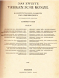 Image of Lexikon Für Theologie Und Kirche: Das Zweite Vatikanische Konzil (Konstitutionen, Dekrete Und Erklärungen, Kommentare) Teil II