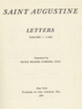 The Fathers Of The Church 12: Saint Augustine: Letters (1-82)