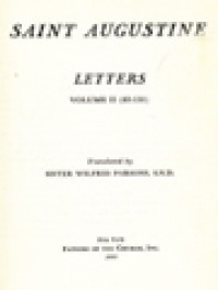 The Fathers Of The Church 18: Saint Augustine: Letters Volume II (83-130)