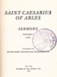 Image of The Fathers Of The Church 31: Saint Caesarius Of Arles: Sermons Volume I (1-80)