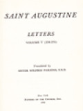The Fathers Of The Church 32: Saint Augustine: Letters Volume V (204-207)